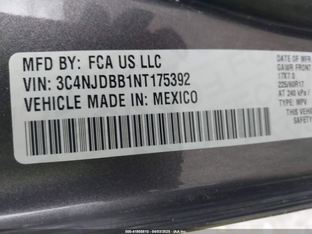 3C4NJDBB1NT175392 Jeep Compass Latitude 4x4