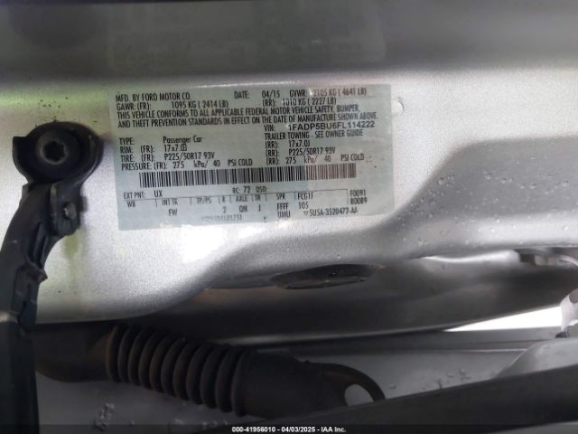 1FADP5BU6FL114222 Ford C-max Hybrid Sel