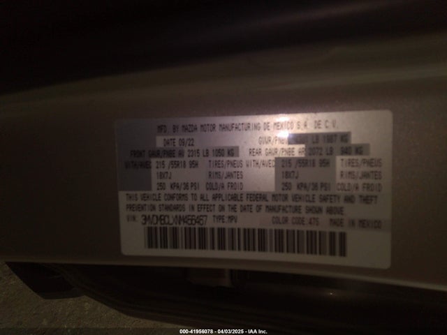 3MVDMBCLXNM456467 Mazda Cx-30 Preferred