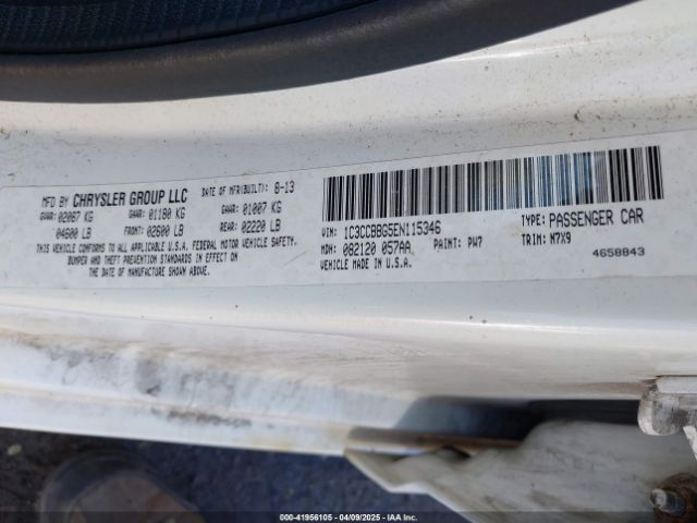 1C3CCBBG5EN115346 Chrysler 200 Touring