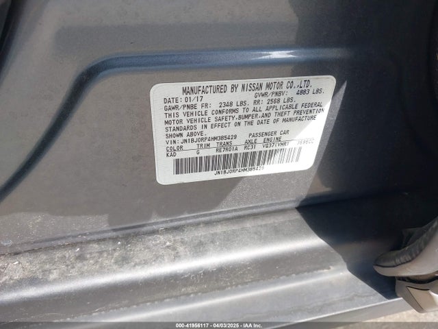 JN1BJ0RP4HM385429 Infiniti QX50
