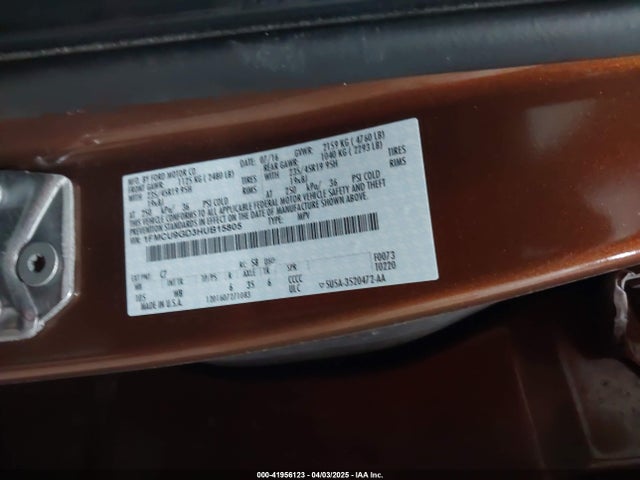 1FMCU9GD3HUB15805 Ford ESCAPE SE