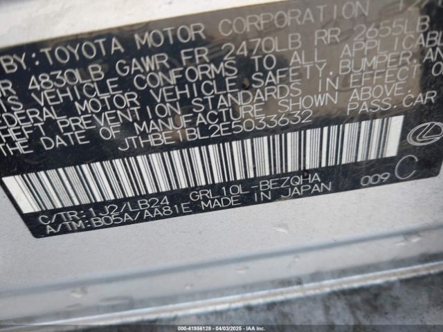 JTHBE1BL2E5033632 Lexus GS 350