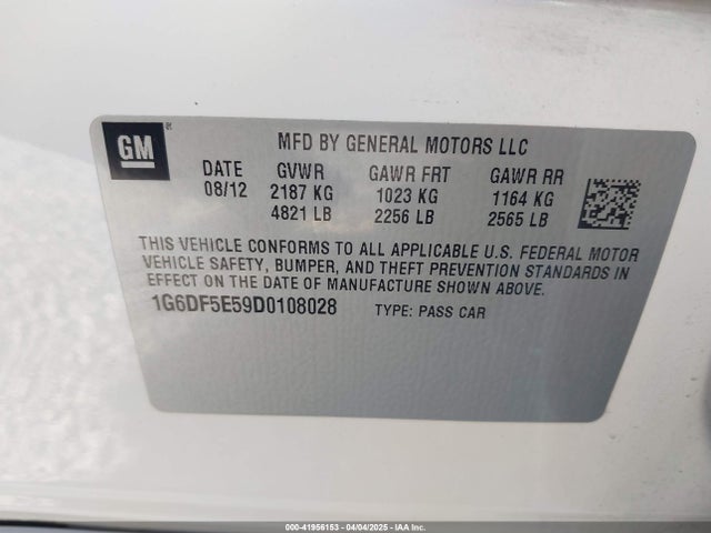 2013 CADILLAC CTS 1G6DF5E59D0108028 Photo 8