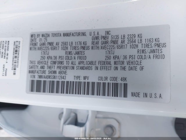 7MMVAABW5SN112843 Mazda Cx-50 Hybrid Preferred Package