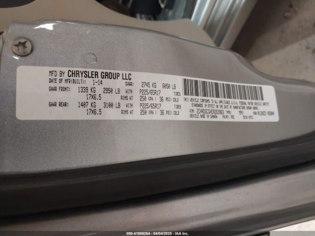 2C4RDGCGXER263963 Dodge Grand Caravan Sxt
