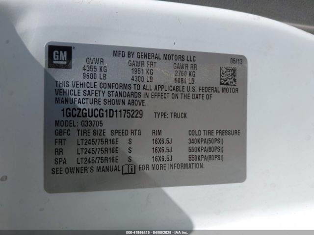 2013 CHEVROLET EXPRESS 3500 1GCZGUCG1D1175229 Photo 8