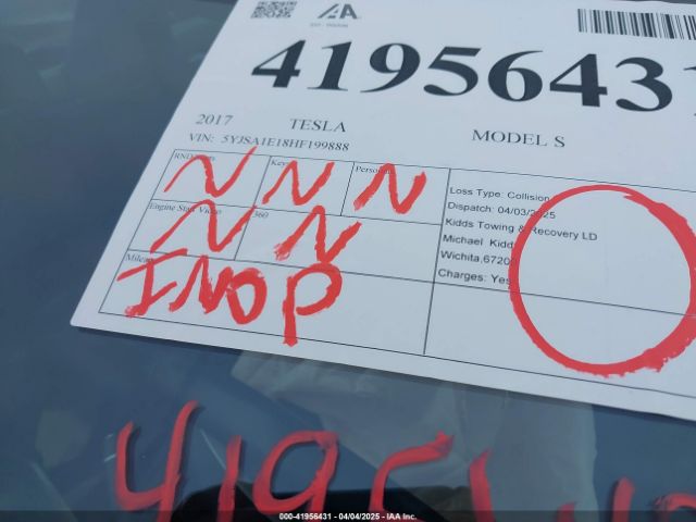 2017 TESLA MODEL S 5YJSA1E18HF199888 Photo 6