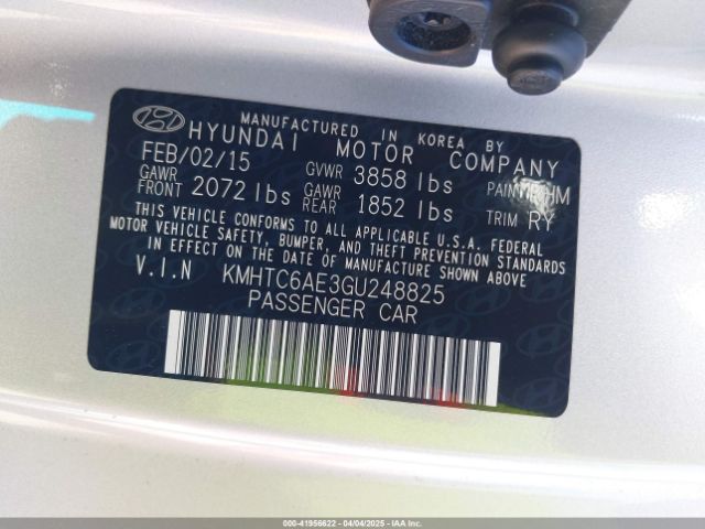 KMHTC6AE3GU248825 Hyundai Veloster Turbo