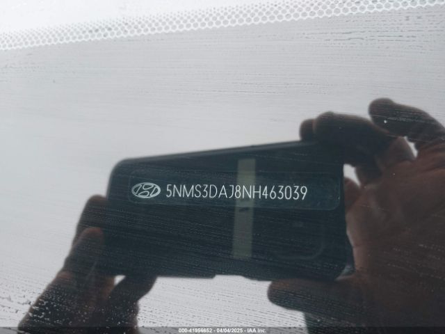 5NMS3DAJ8NH463039 Hyundai Santa Fe Sel