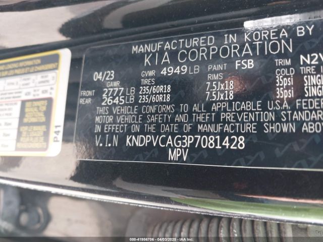 KNDPVCAG3P7081428 KIA Sportage Hybrid Ex