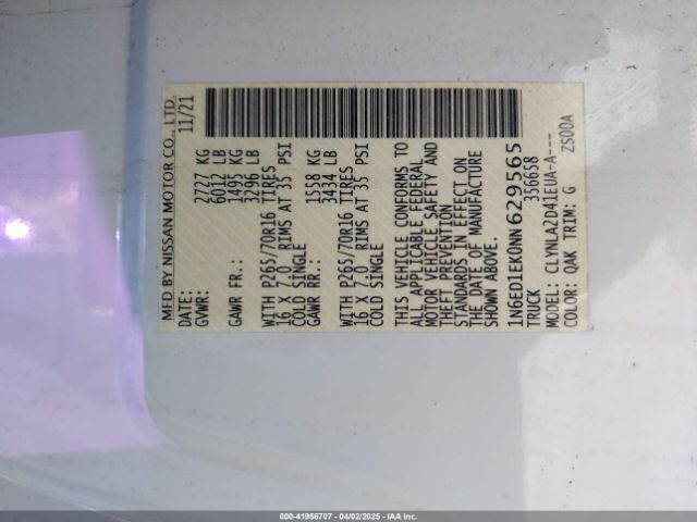 2022 NISSAN FRONTIER 1N6ED1EK0NN629565 Photo 8