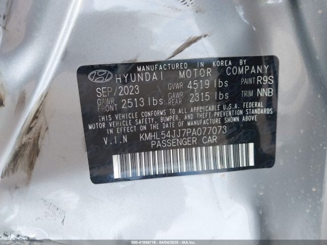 KMHL54JJ7PA077073 Hyundai Sonata Hybrid Limited
