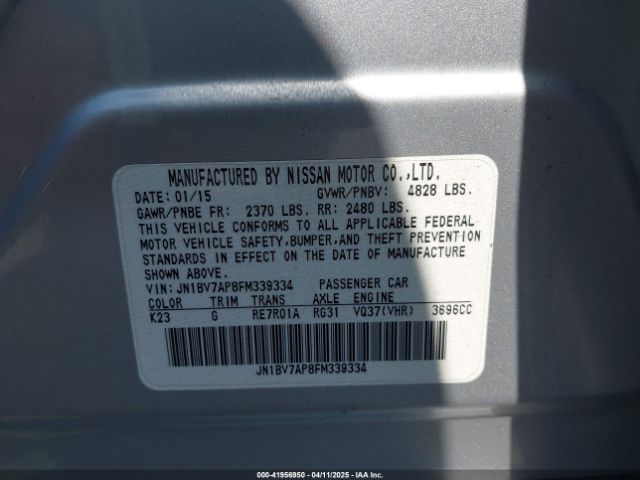 JN1BV7AP8FM339334 Infiniti Q50