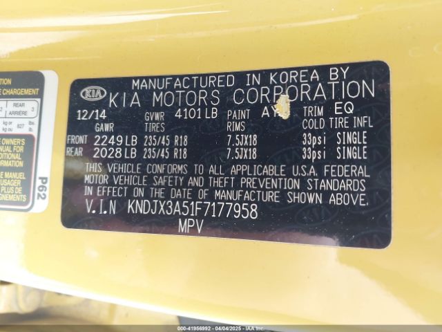 KNDJX3A51F7177958 KIA Soul !