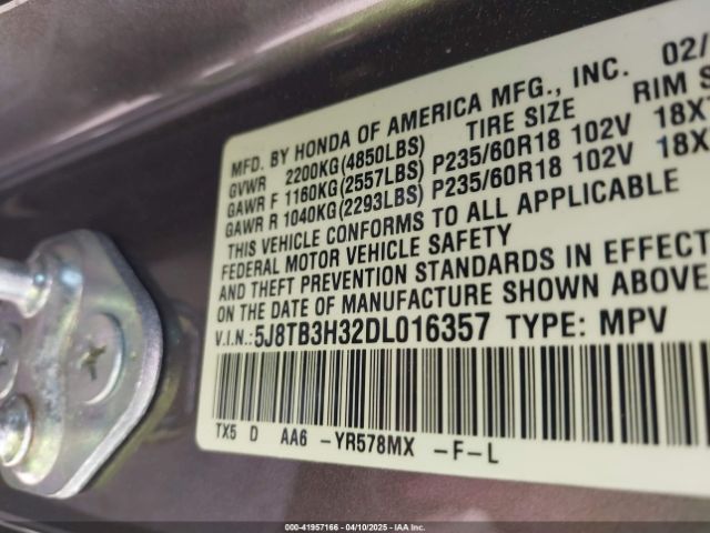 2013 ACURA RDX 5J8TB3H32DL016357 Photo 8