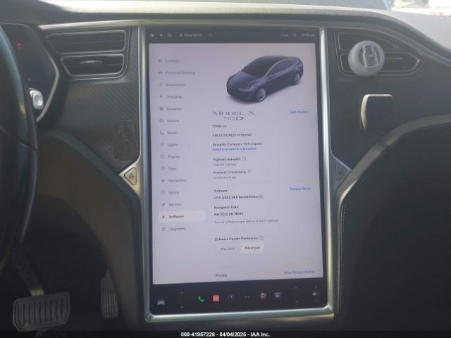 5YJXCAE27GF002541 Tesla MODEL X