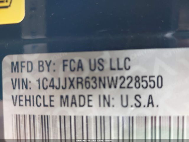 1C4JJXR63NW228550 Jeep Wrangler 4xe Unlimited Rubicon 4x4