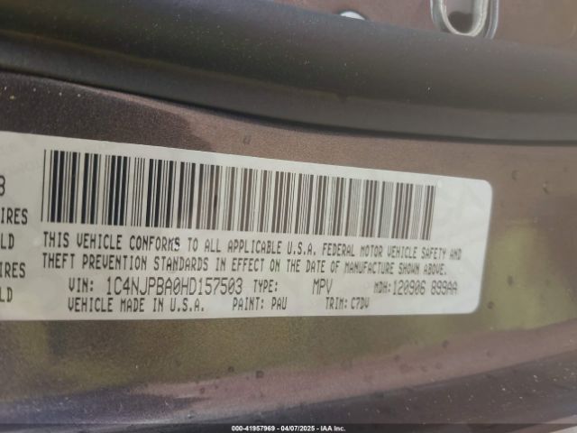 1C4NJPBA0HD157503 Jeep Patriot Sport Fwd