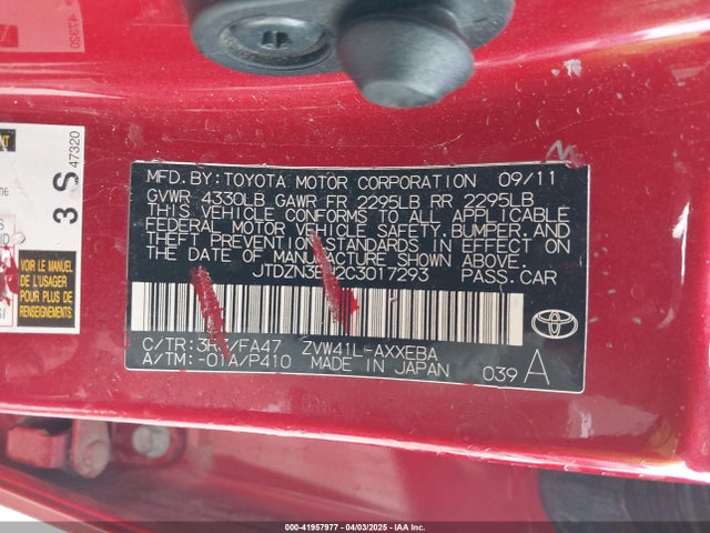 Продажа на аукционе авто 2012 Toyota Prius V Three, vin: JTDZN3EU2C3017293, номер лота: 41957977