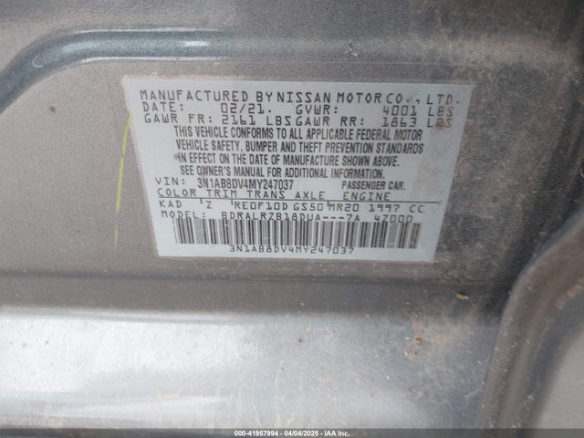 3N1AB8DV4MY247037 Nissan Sentra Sr Xtronic Cvt