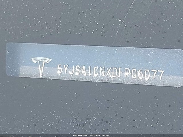 2013 TESLA MODEL S 5YJSA1CNXDFP06077 Photo 8