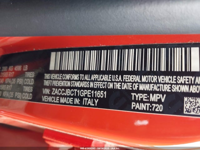 ZACCJBCT1GPE11651 Jeep Renegade Trailhawk