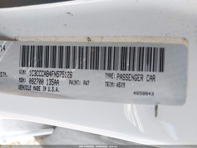 1C3CCCAB4FN575126 Chrysler 200 Limited