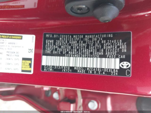 5YFB4MDE2RP211326 Toyota COROLLA LE
