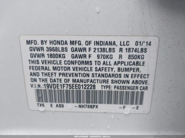 2014 ACURA ILX 19VDE1F75EE012228 Photo 8