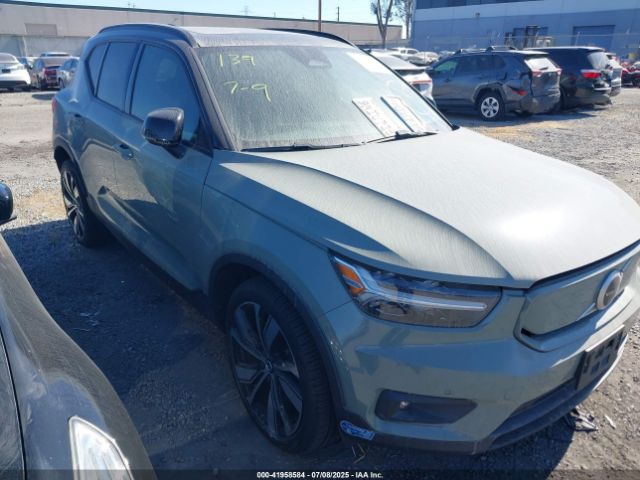 2021 VOLVO XC40 RECHARGE PURE ELECTRIC YV4ED3UR8M2563423