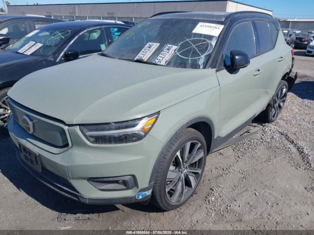 2021 VOLVO XC40 RECHARGE PURE ELECTRIC YV4ED3UR8M2563423 Photo 1