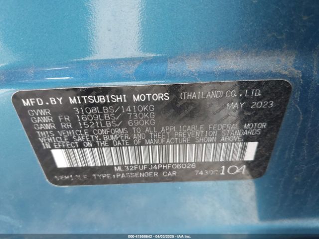 ML32FUFJ4PHF06026 Mitsubishi Mirage G4 Es