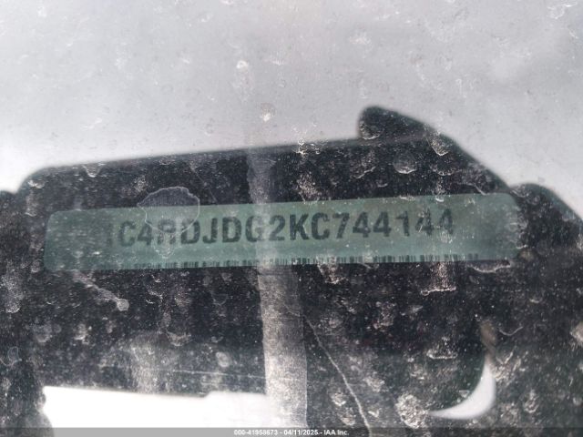 1C4RDJDG2KC744144 Dodge Durango Gt Plus Awd