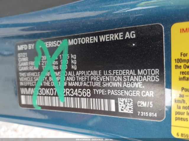 WMW53DK07N2R34568 Mini Hardtop Cooper S