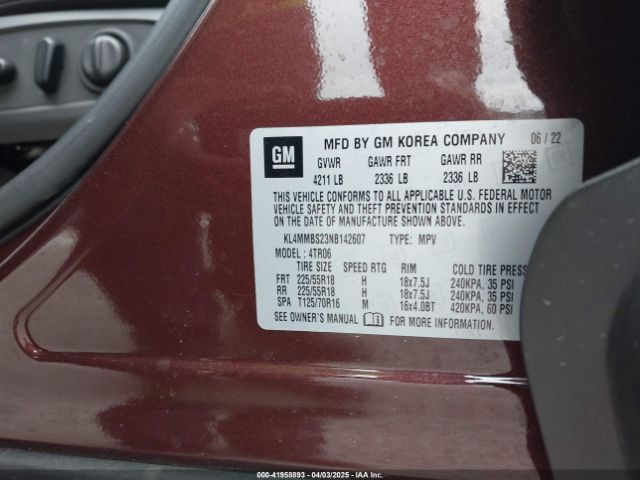 2022 BUICK ENCORE GX KL4MMBS23NB142607 Photo 8