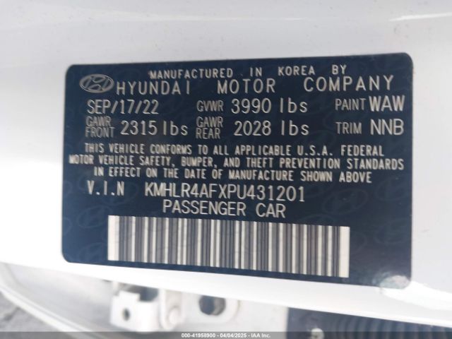 KMHLR4AFXPU431201 Hyundai Elantra N Line