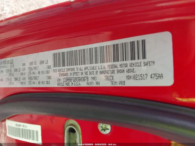 1C6RR6FG2KS603678 RAM 1500 Classic Tradesman  4x2 6'4 Box