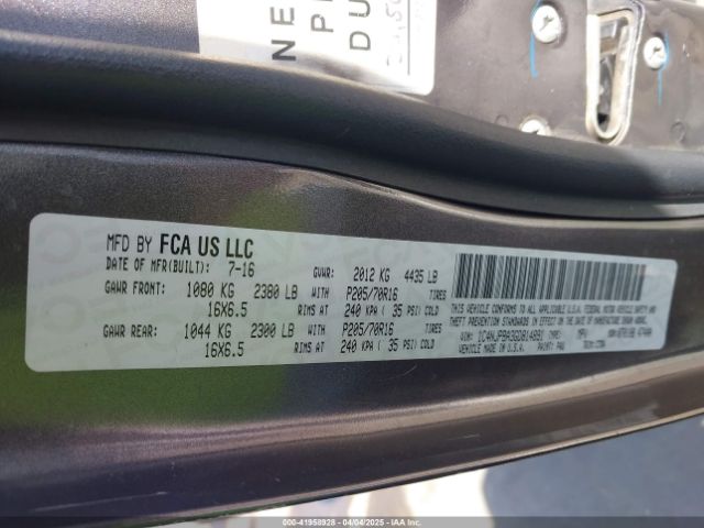 1C4NJPBA3GD814891 Jeep Patriot Sport