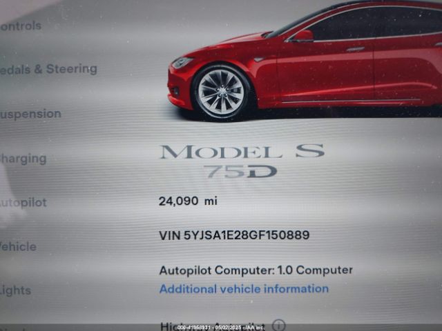 5YJSA1E28GF150889 Tesla MODEL S