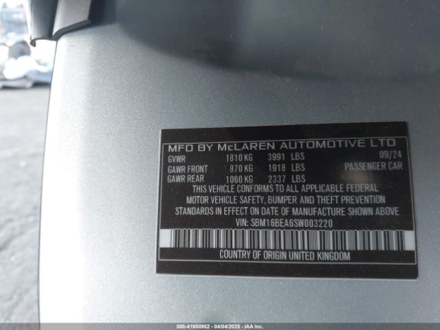 2025 MCLAREN ARTURA SBM16BEA6SW003220 Photo 8