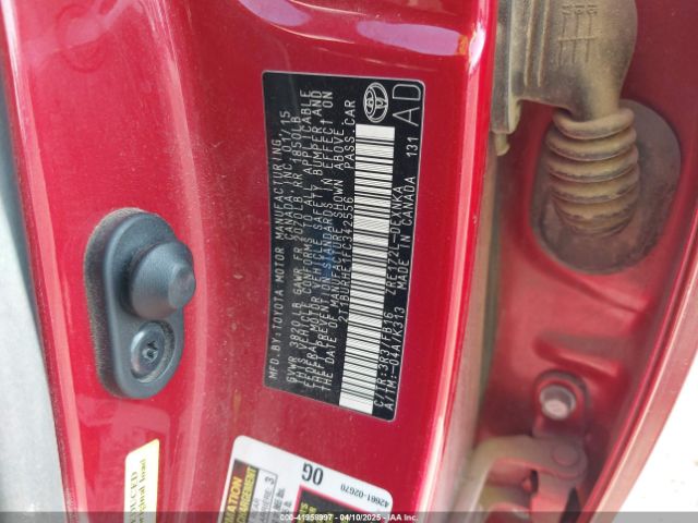 2T1BURHE1FC342556 Toyota 2zr-fe