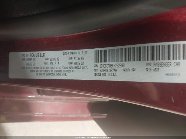 1C3CCCAB8FN752289 Chrysler 200 Limited