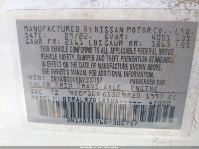 Nissan Sentra Sr Xtronic Cvt 2022 3N1AB8DV6NY300757 Image 9