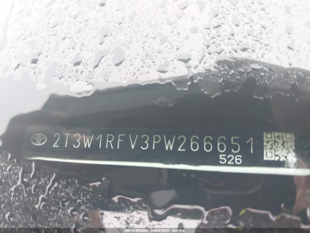 2T3W1RFV3PW266651 Toyota Rav4 Xle