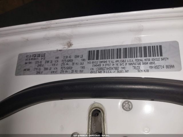 1C6RR6GTXHS547882 RAM 1500 Big Horn  4x2 6'4 Box