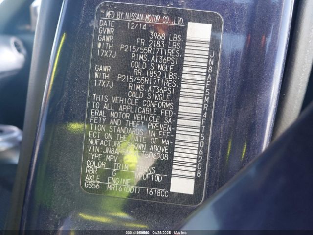 JN8AF5MR4FT506208 Nissan JUKE S