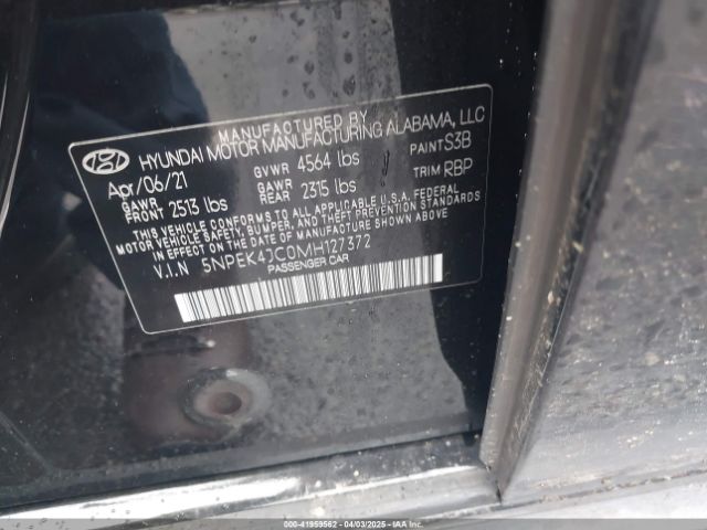 5NPEK4JC0MH127372 Hyundai Sonata N Line