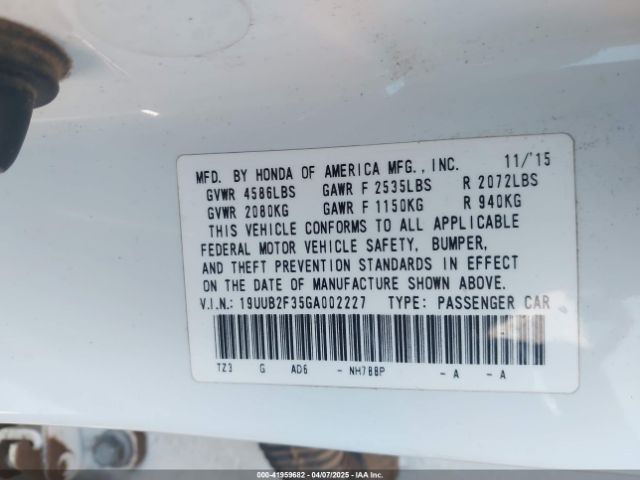 2016 ACURA TLX 19UUB2F35GA002227 Photo 8