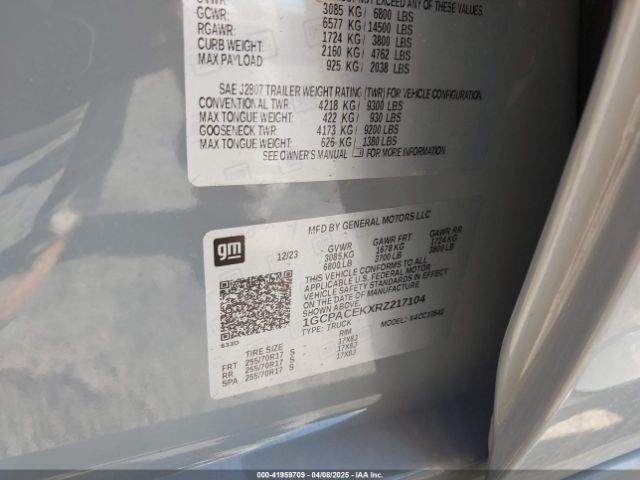 1GCPACEKXRZ217104 Chevrolet Silverado 1500 2wd  Short Bed Lt